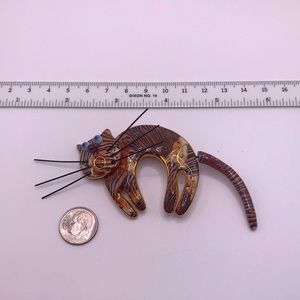 Vintage Cynthia Chuang Whimsical Cat pin